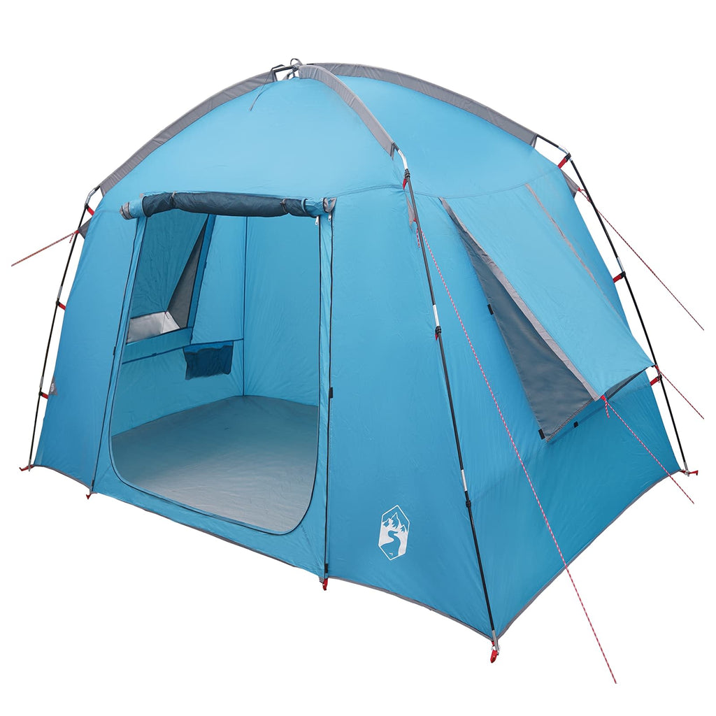 Hütten-Zelt mit Dach Blau 210 x 210 x 138 cm Polyester