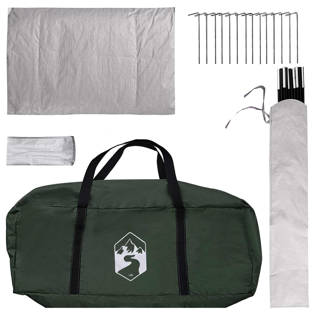 Hütten-Zelt mit Dach Olivegrün 210 x 210 x 138 cm Polyester