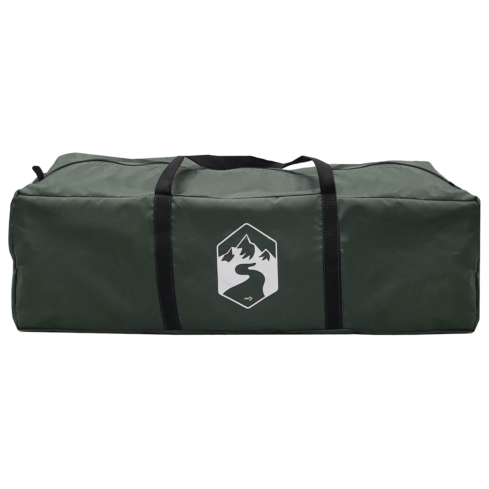 Hütten-Zelt mit Dach Olivegrün 300 x 210 x 156 cm Polyester