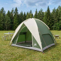 Campingzelt mit Regenhaube wasserdicht Grün 245 x 245 x 149 cm