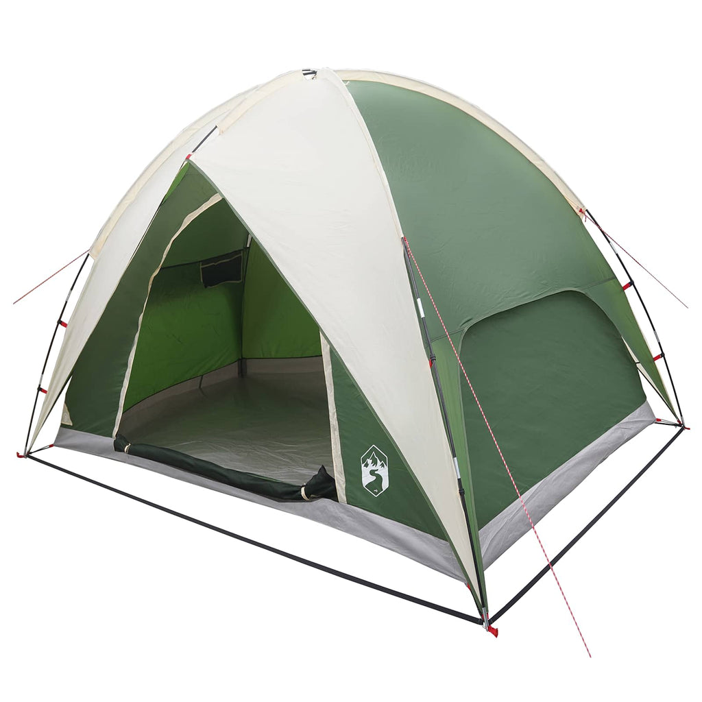 Campingzelt mit Regenhaube wasserdicht Grün 245 x 245 x 149 cm