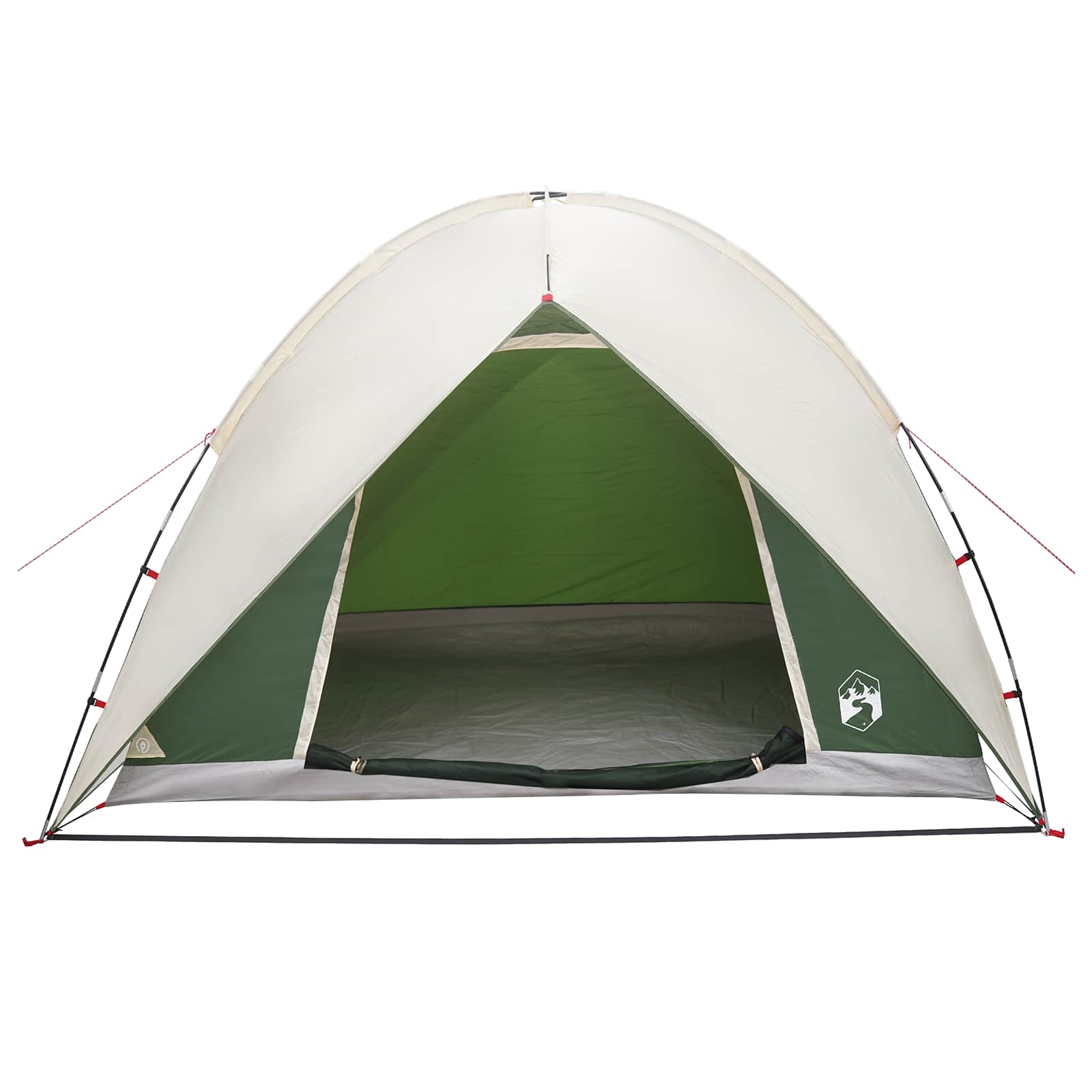 Campingzelt mit Regenhaube wasserdicht Grün 245 x 245 x 149 cm