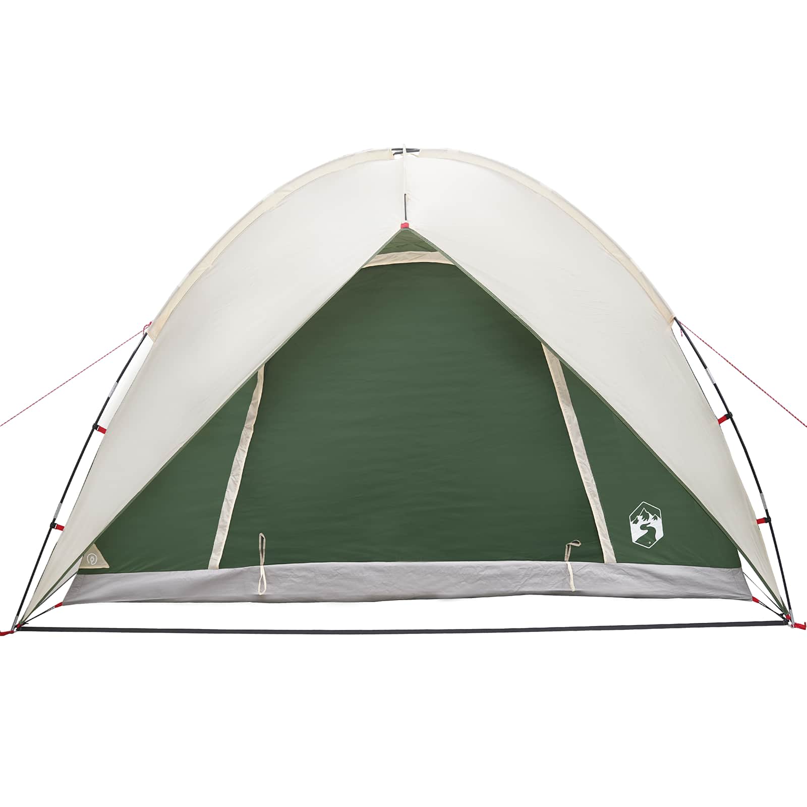 Campingzelt mit Regenhaube wasserdicht Grün 245 x 245 x 149 cm