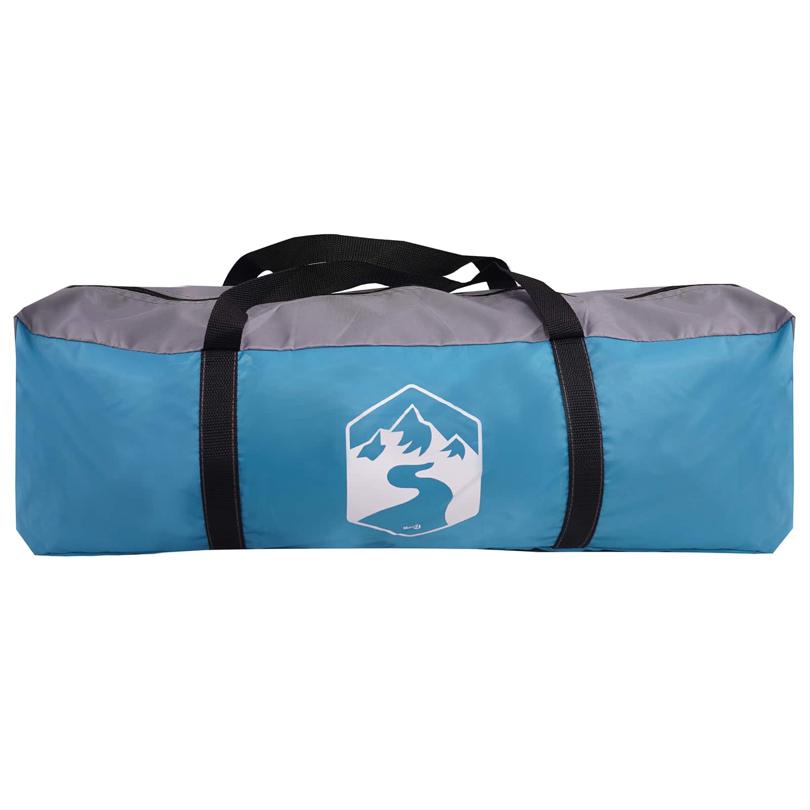 Campingzelt mit Regenhaube wasserdicht Blau 245 x 245 x 149 cm