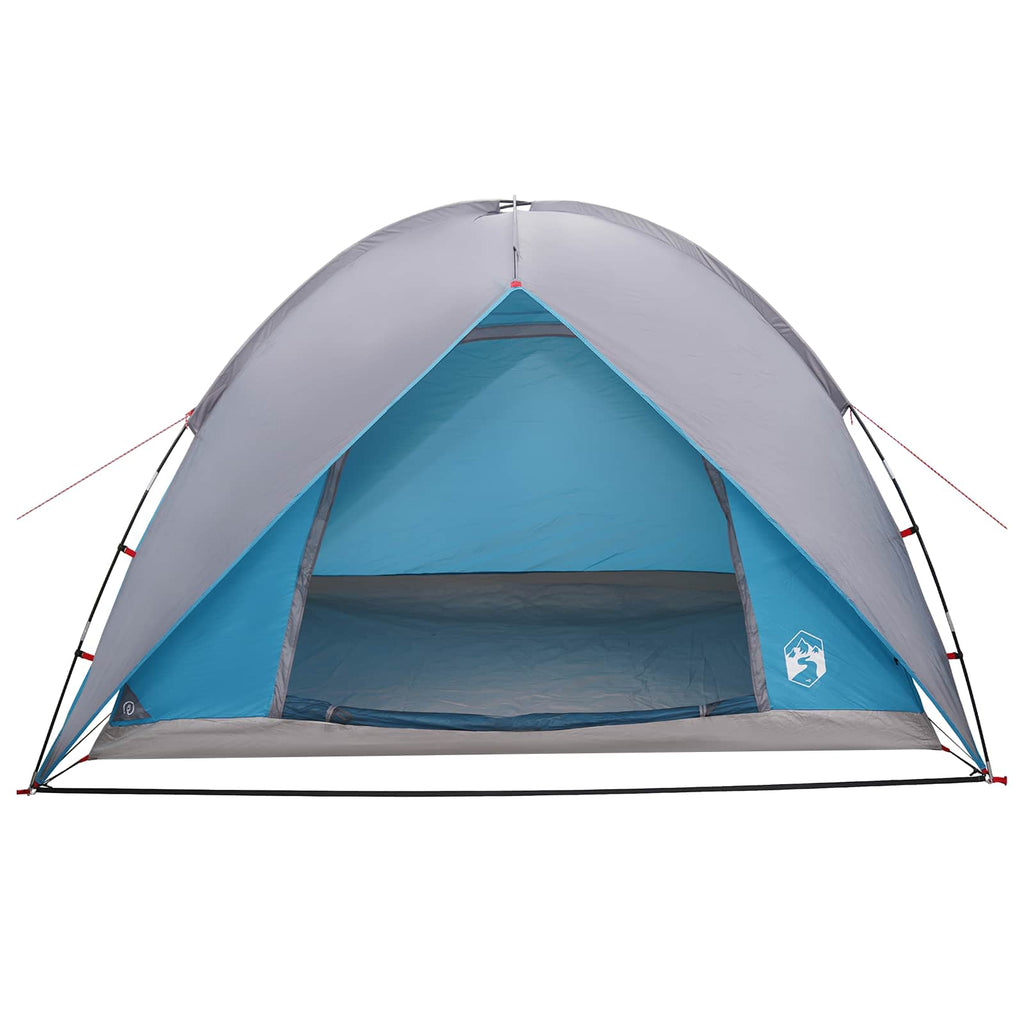 Campingzelt mit Regenhaube wasserdicht Blau 245 x 245 x 149 cm