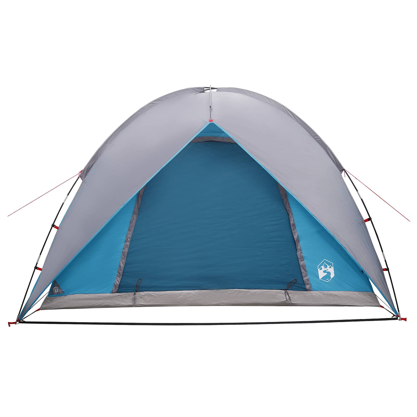 Campingzelt mit Regenhaube wasserdicht Blau 245 x 245 x 149 cm
