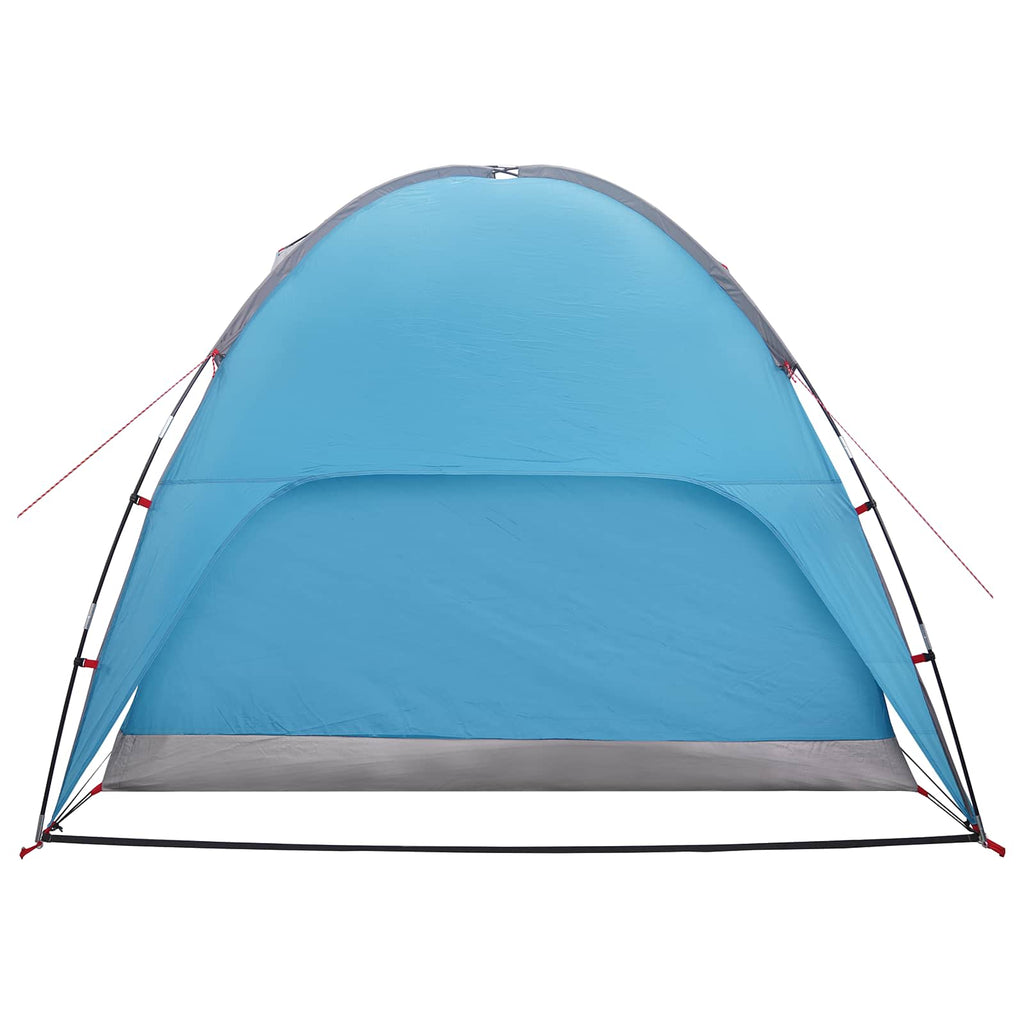 Campingzelt mit Regenhaube wasserdicht Blau 245 x 245 x 149 cm