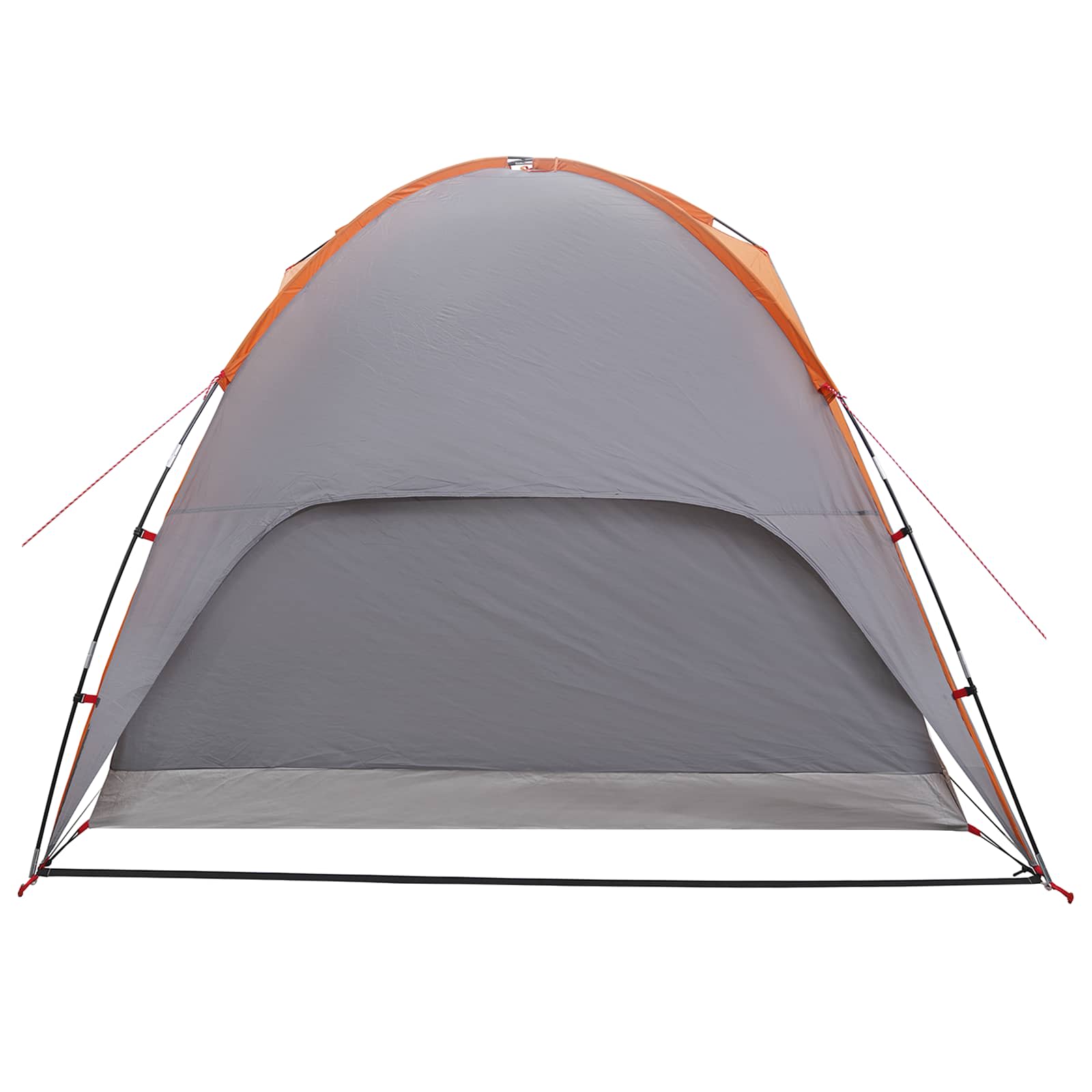 Campingzelt mit Regenhaube wasserdicht Kuppel Grau und Orange