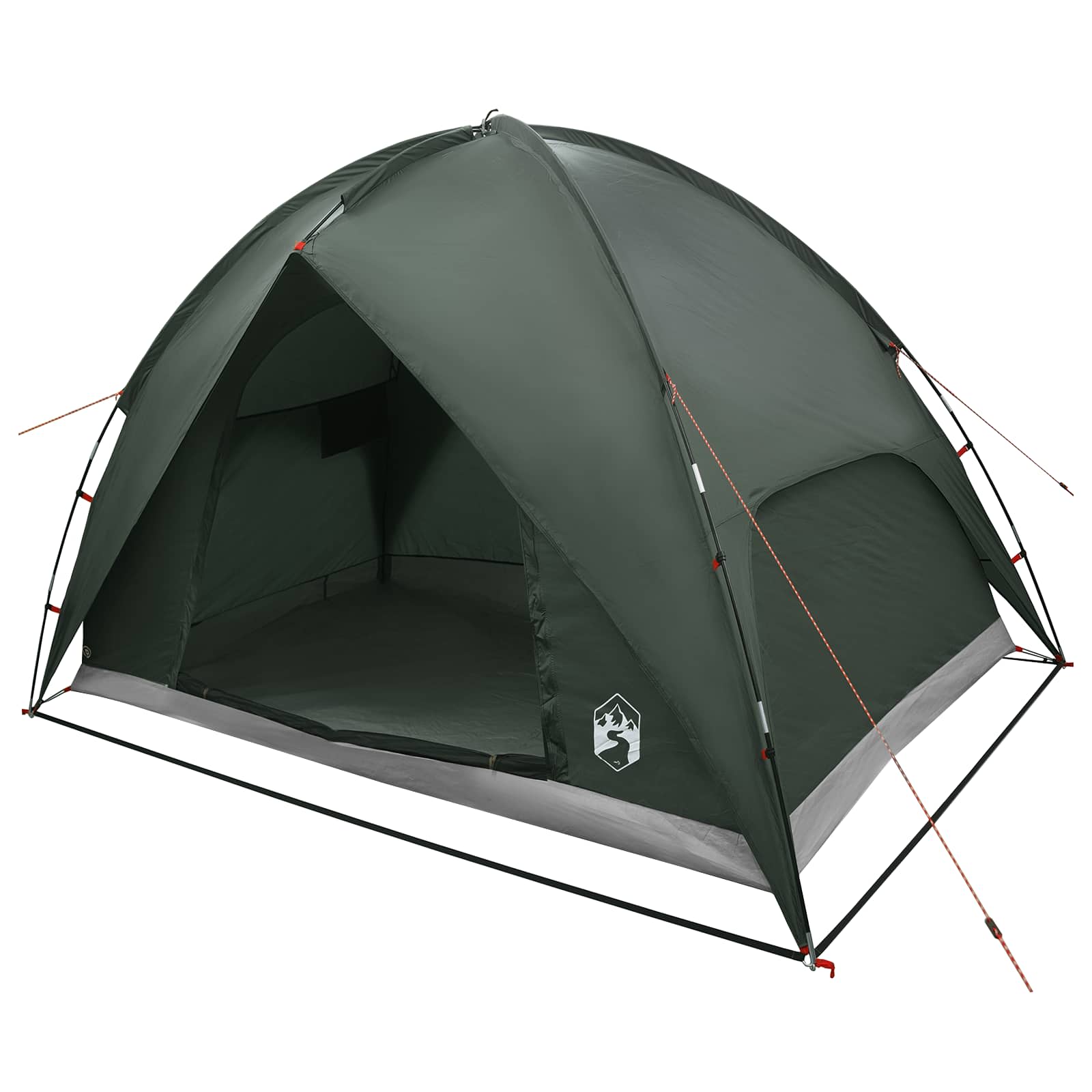 Campingzelt mit Regenhaube wasserdicht Kuppel Olivegrün