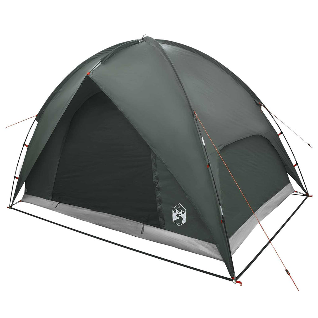 Campingzelt mit Regenhaube wasserdicht Kuppel Olivegrün