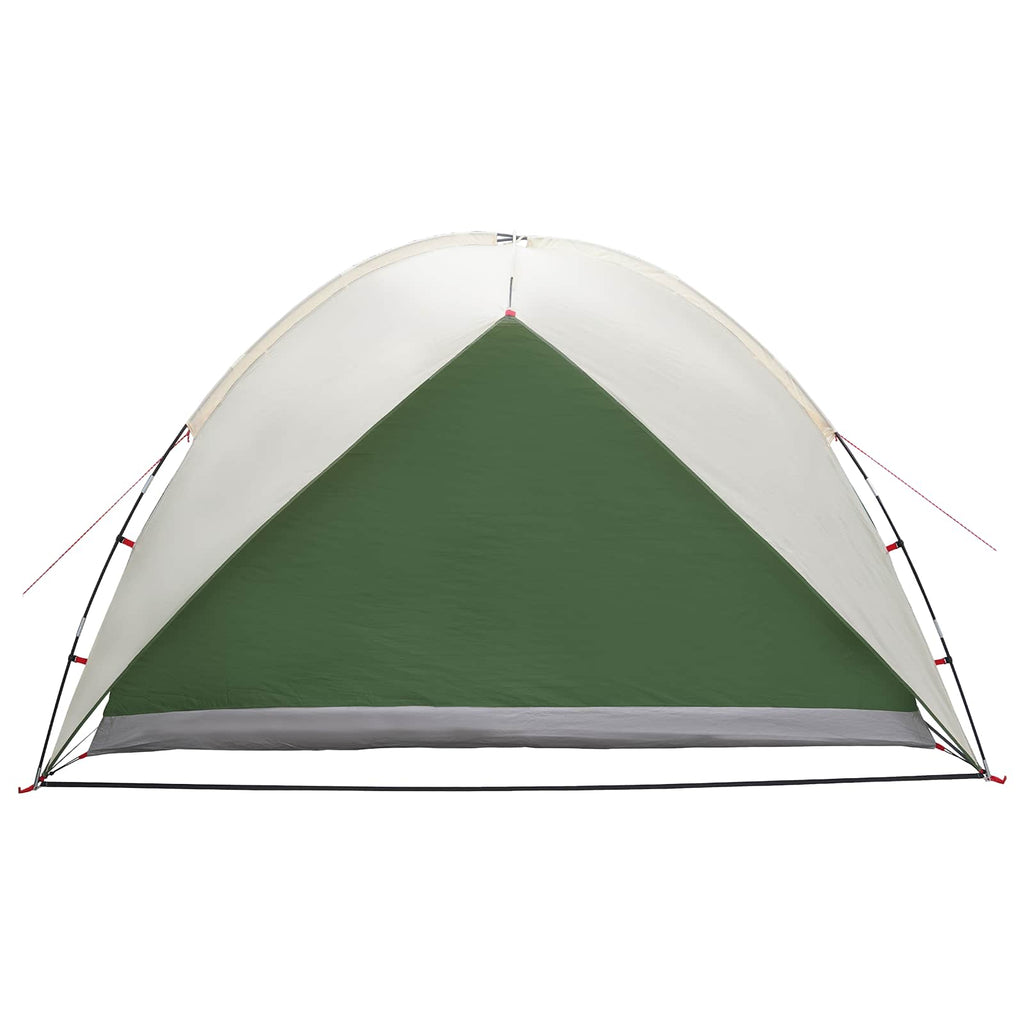 Campingzelt mit Regenhaube wasserdicht Kuppel Grün 4-Personen