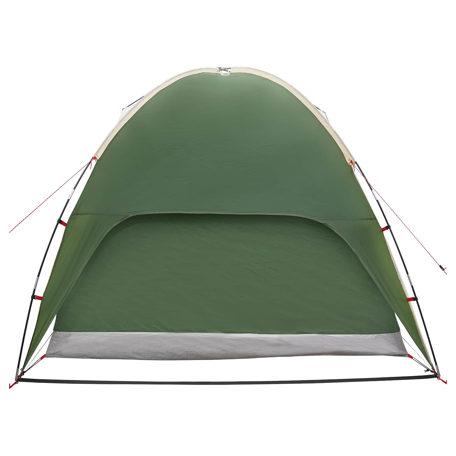 Campingzelt mit Regenhaube wasserdicht Kuppel Grün 4-Personen