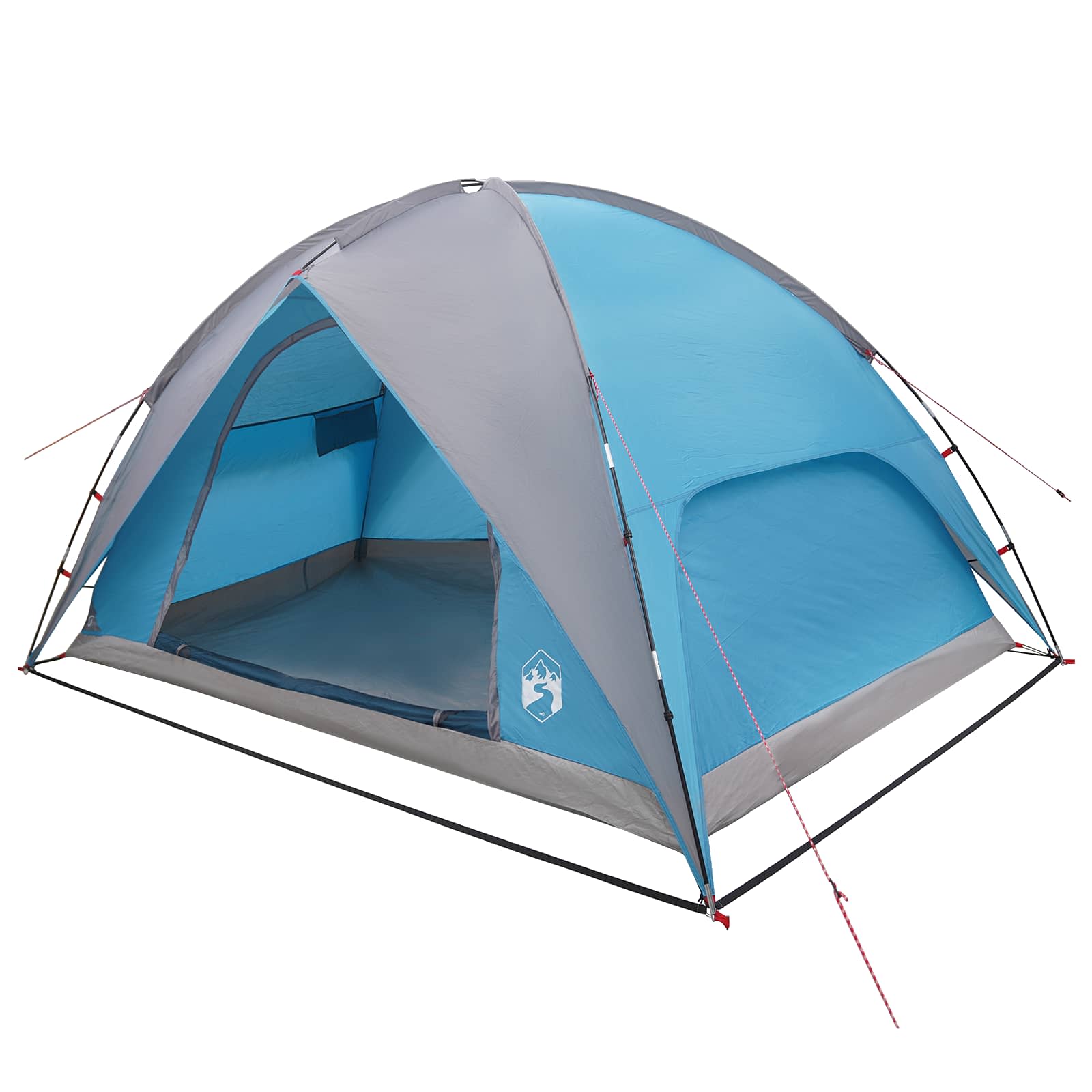 Campingzelt mit Regenhaube wasserdicht Blau 310 x 245 x 160 cm