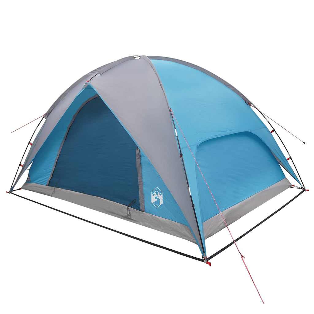 Campingzelt mit Regenhaube wasserdicht Blau 310 x 245 x 160 cm