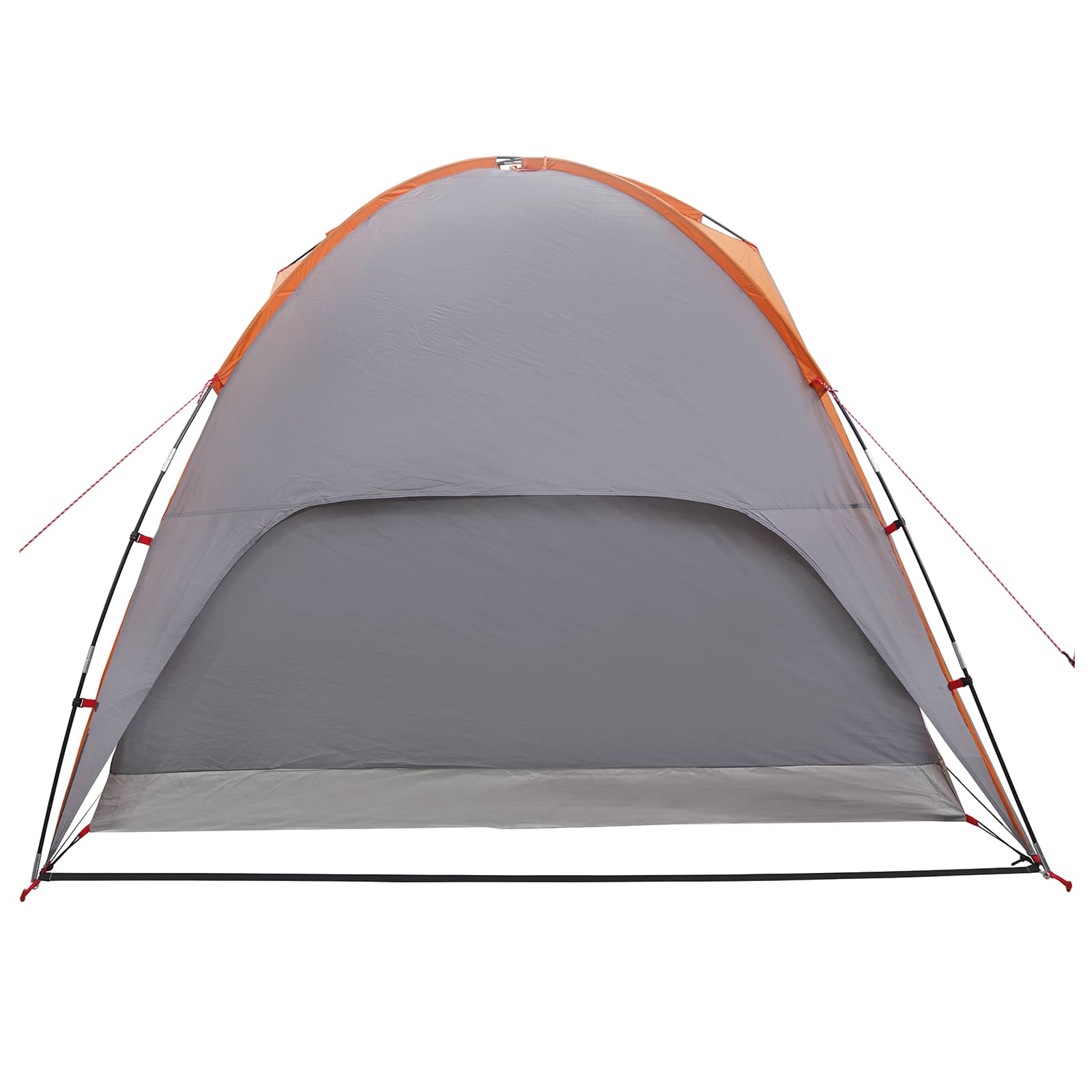 Campingzelt mit Regenhaube wasserdicht Kuppel Grau und Orange