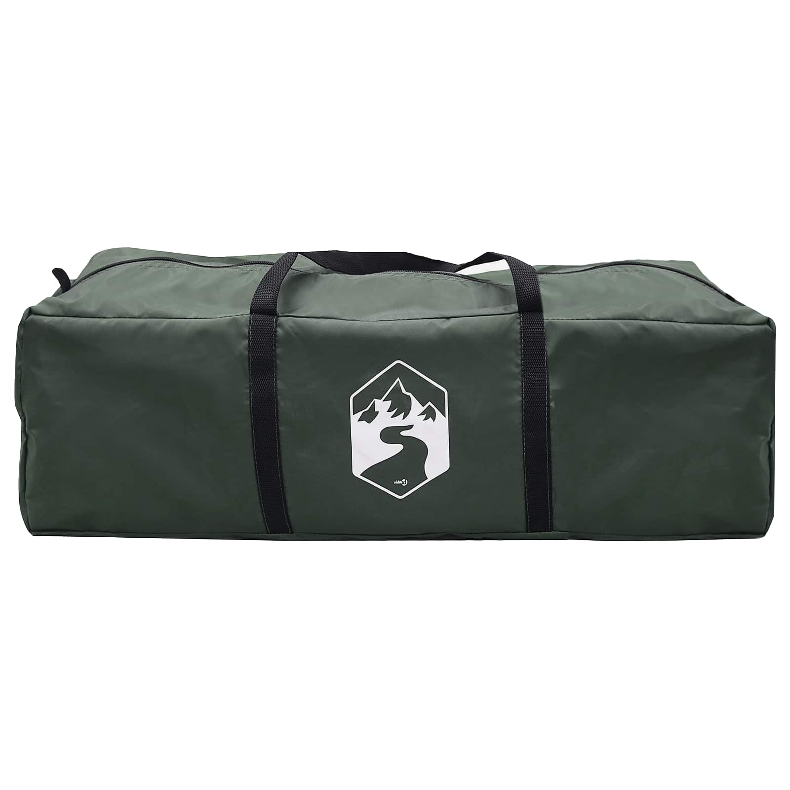 Campingzelt mit Regenhaube wasserdicht Kuppel Olivegrün