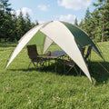 Campingzelt mit Regenhaube wasserdicht Grün 360 x 245 x 185 cm