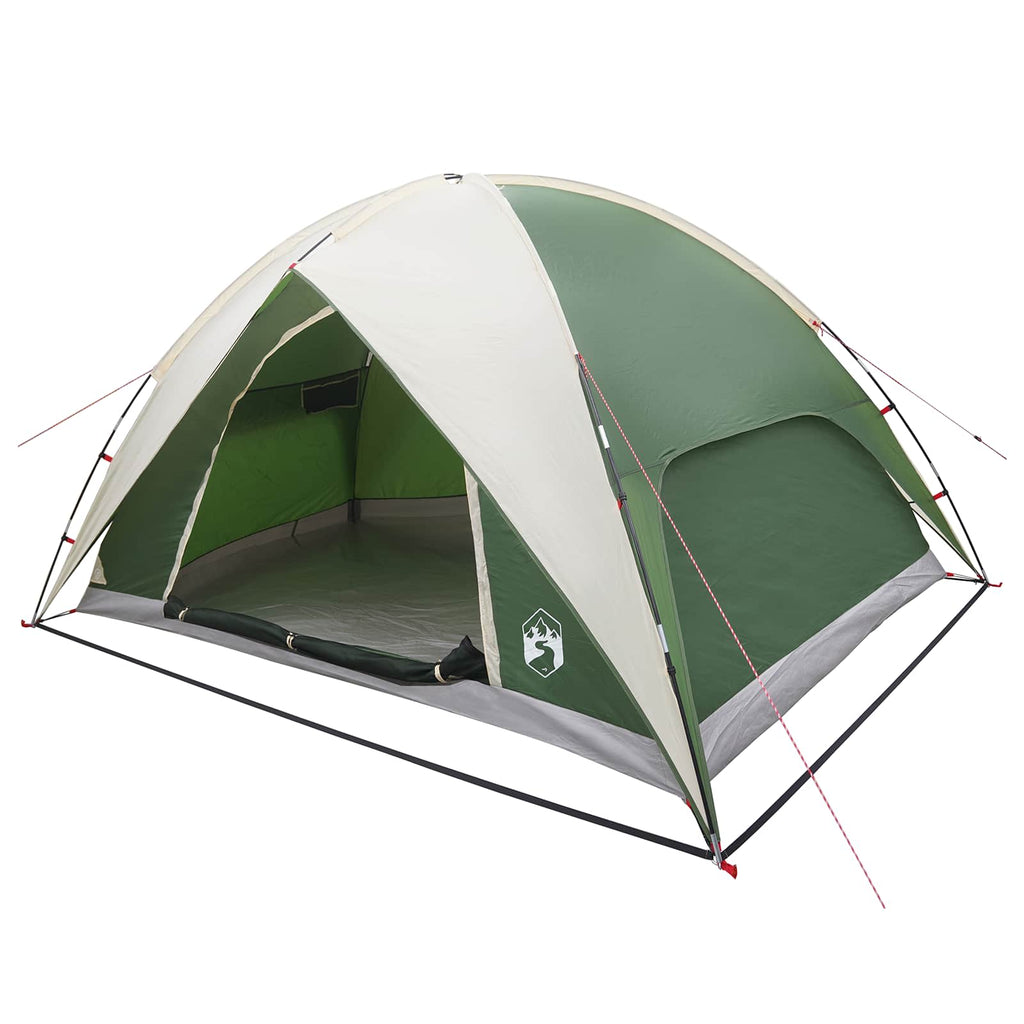 Campingzelt mit Regenhaube wasserdicht Grün 360 x 245 x 185 cm