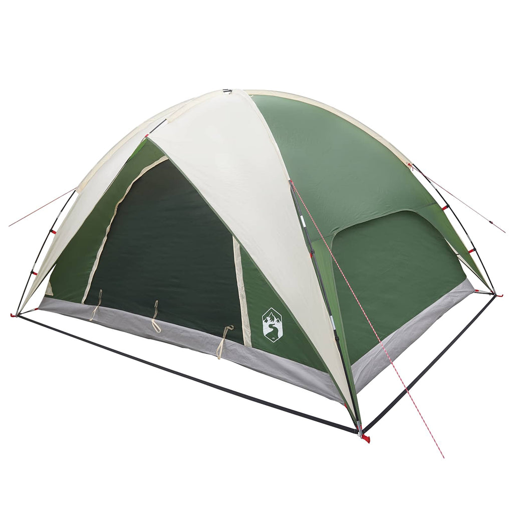 Campingzelt mit Regenhaube wasserdicht Grün 360 x 245 x 185 cm