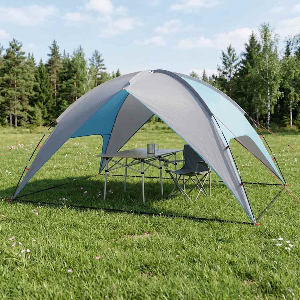 Campingzelt mit Regenhaube wasserdicht Blau 360 x 245 x 185 cm