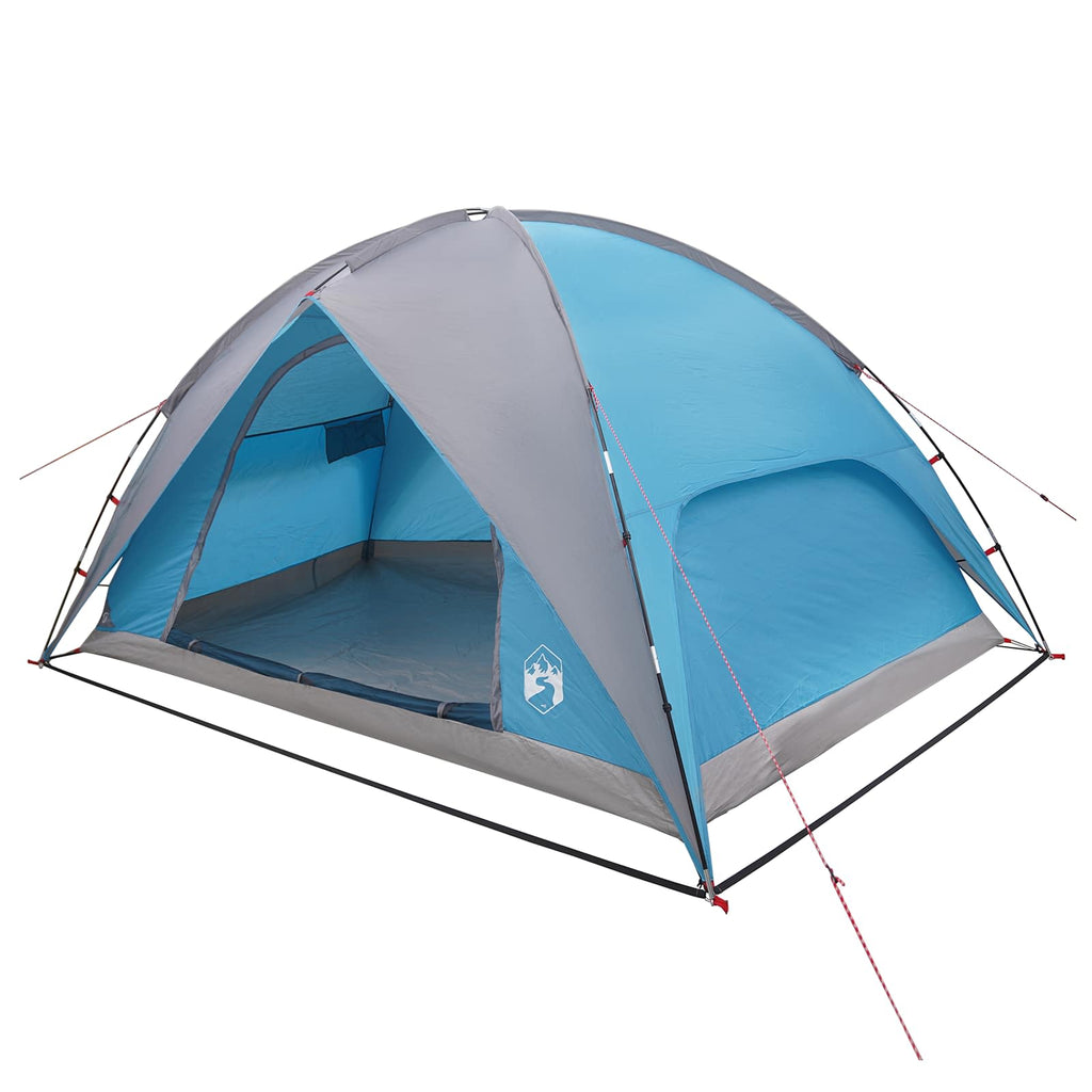Campingzelt mit Regenhaube wasserdicht Blau 360 x 245 x 185 cm