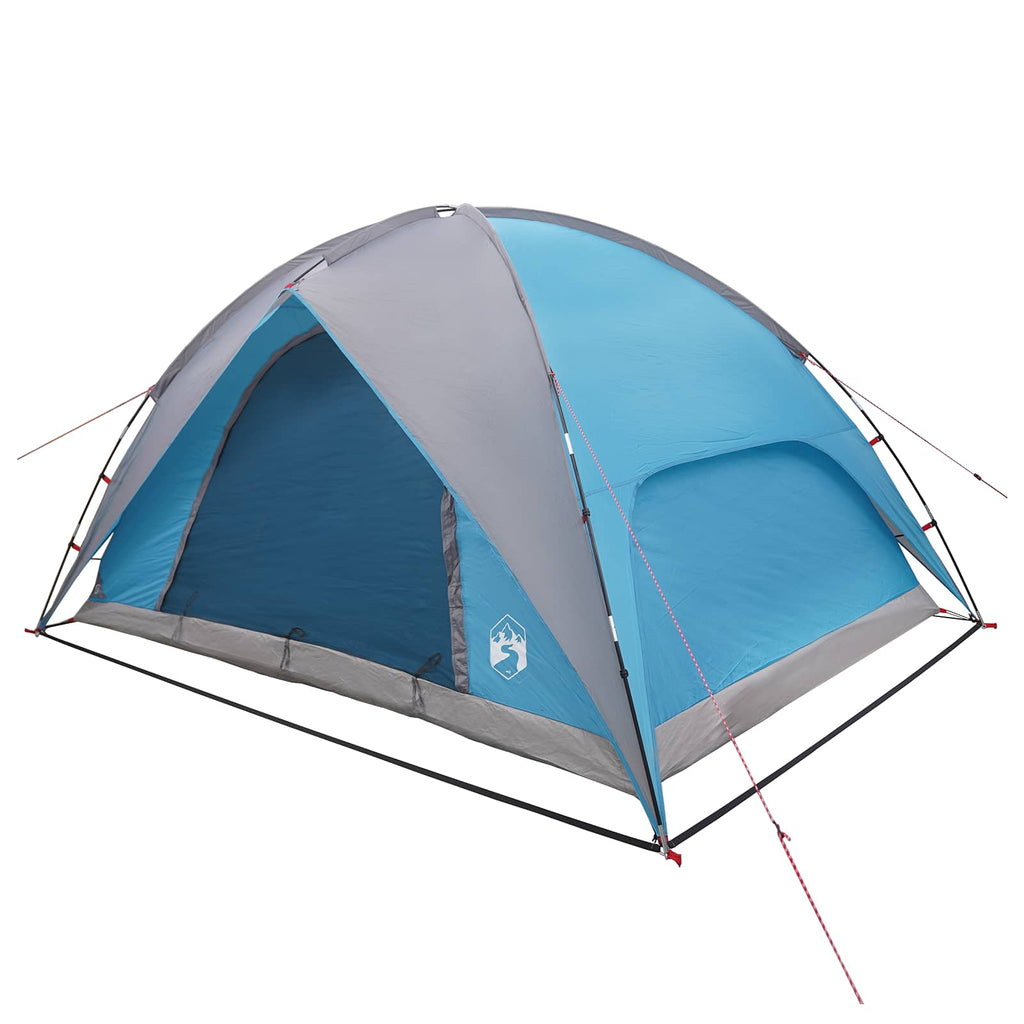 Campingzelt mit Regenhaube wasserdicht Blau 360 x 245 x 185 cm
