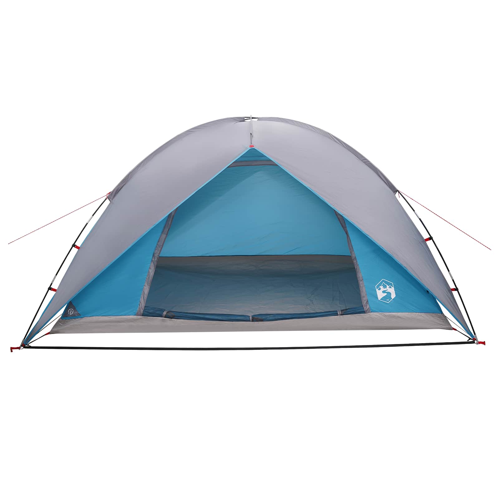 Campingzelt mit Regenhaube wasserdicht Blau 360 x 245 x 185 cm