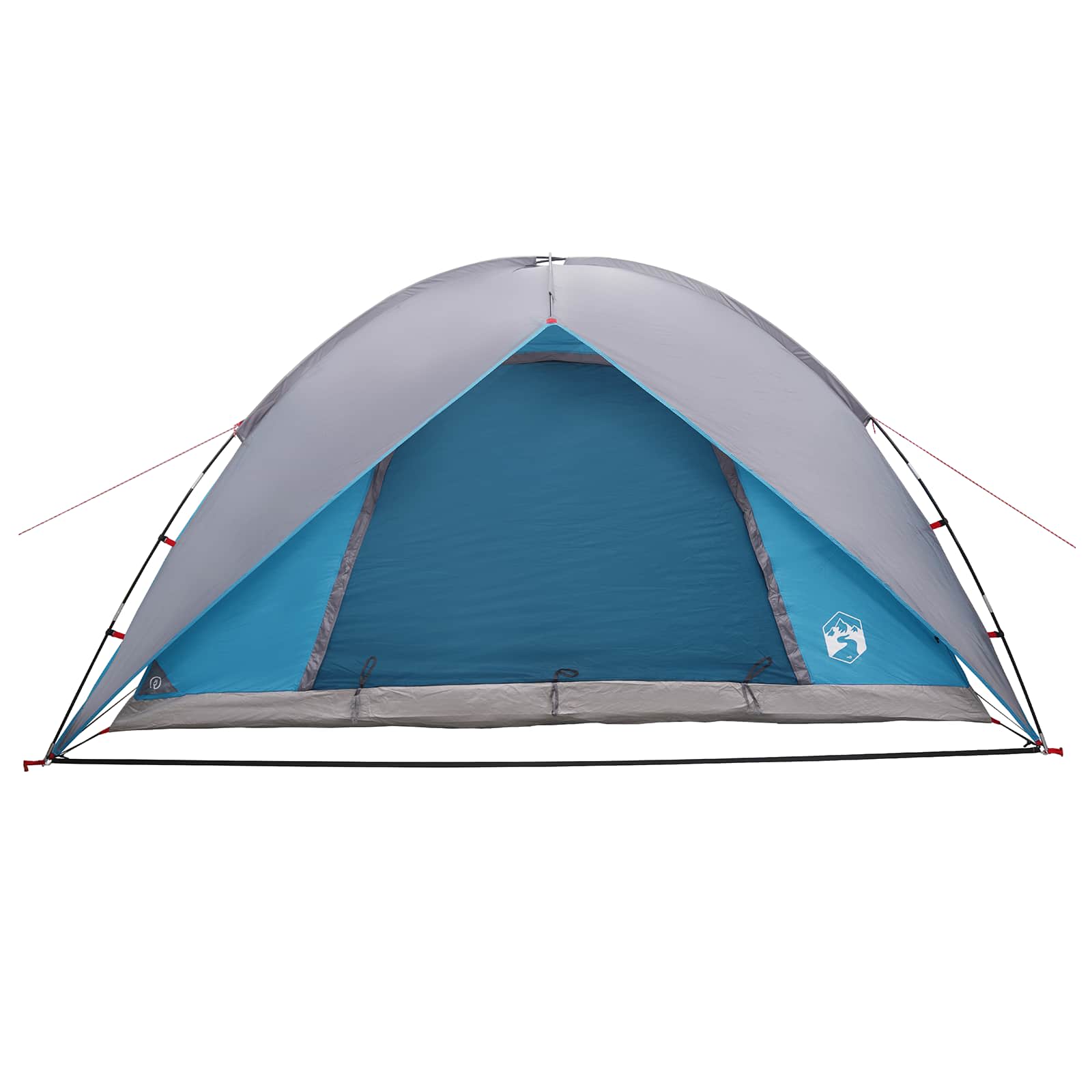 Campingzelt mit Regenhaube wasserdicht Blau 360 x 245 x 185 cm