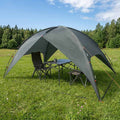 Campingzelt mit Regenhaube wasserdicht Kuppel Olivegrün