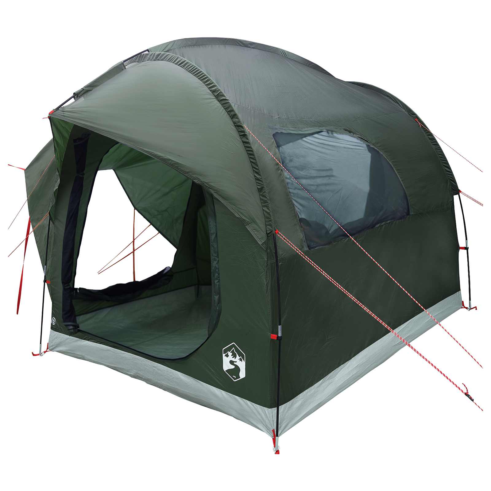Autozelt Olivegrün 239 x 210 x 210 cm Polyester und Stahl