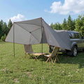 Autozelt Grau und Orange 308 x 215 x 220 cm Polyester und Stahl