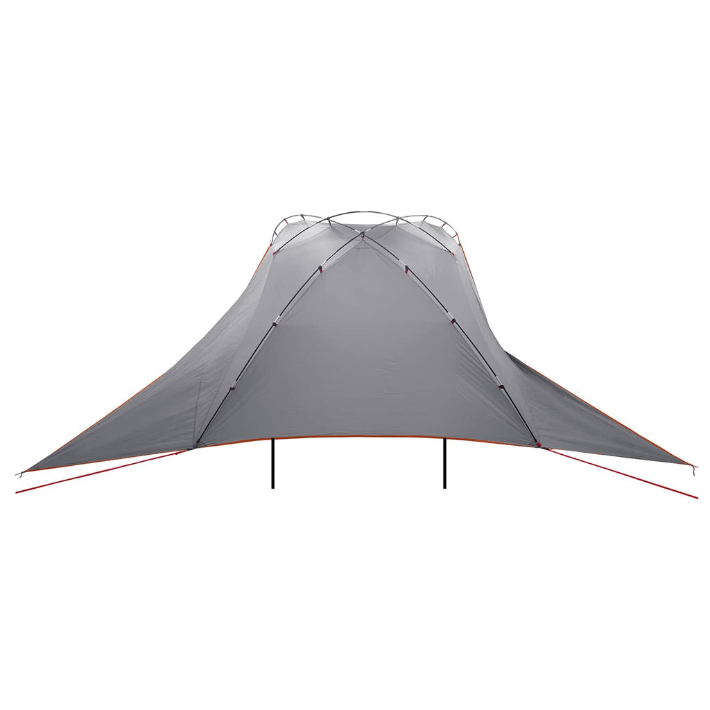 Autozelt Grau und Orange 350 x 250 cm Polyester und Stahl