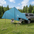 Fahrzeugmarkise Blau 518 x 580 x 215 cm Polyester und Stahl