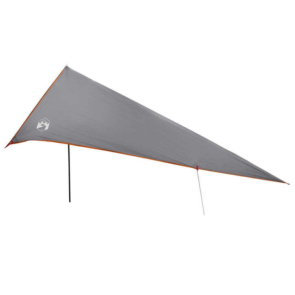 Fahrzeugmarkise mit Dach Grau und Orange 518 x 580 x 215 cm