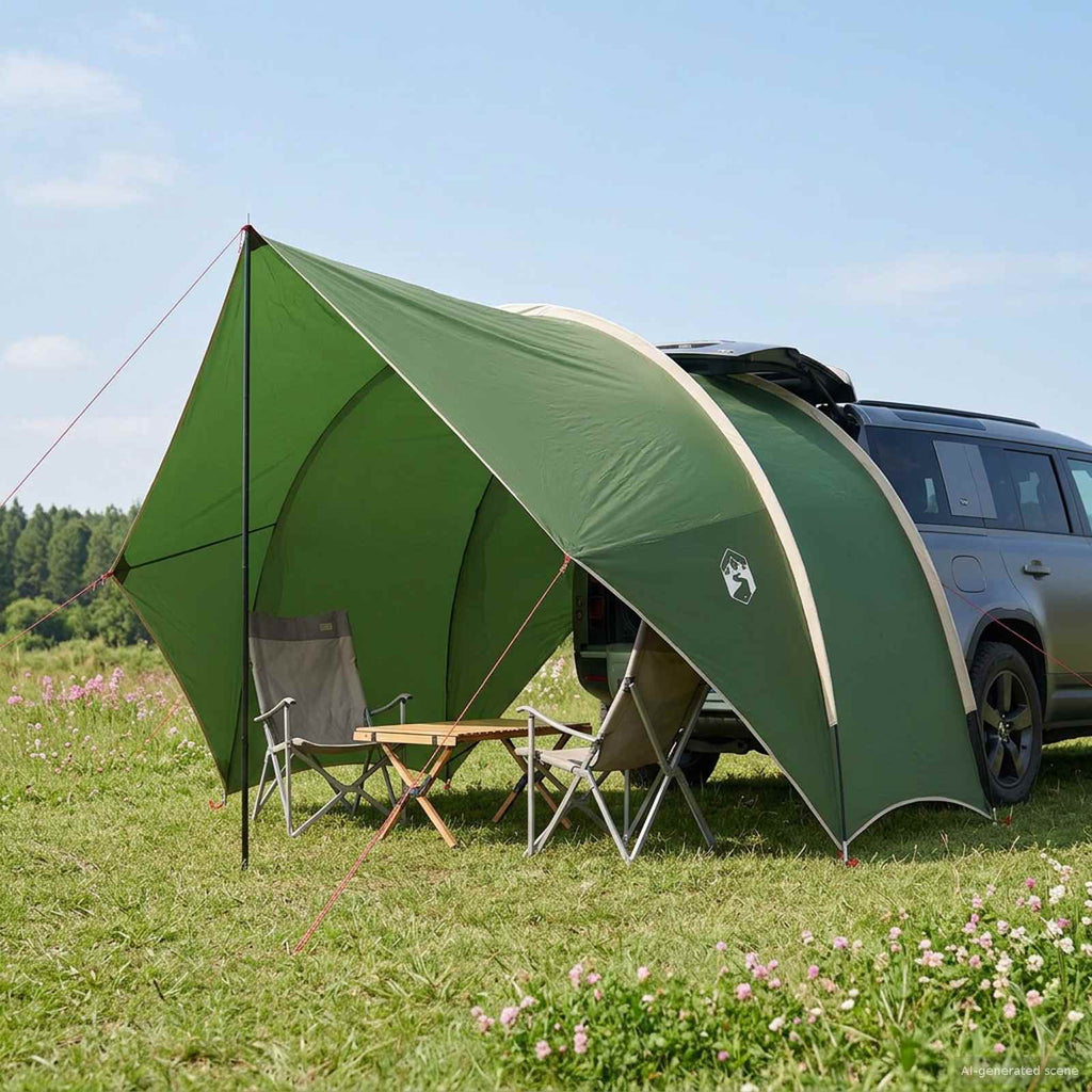 Heck-Awnings wasserfest Grün 405 x 280 x 220 cm