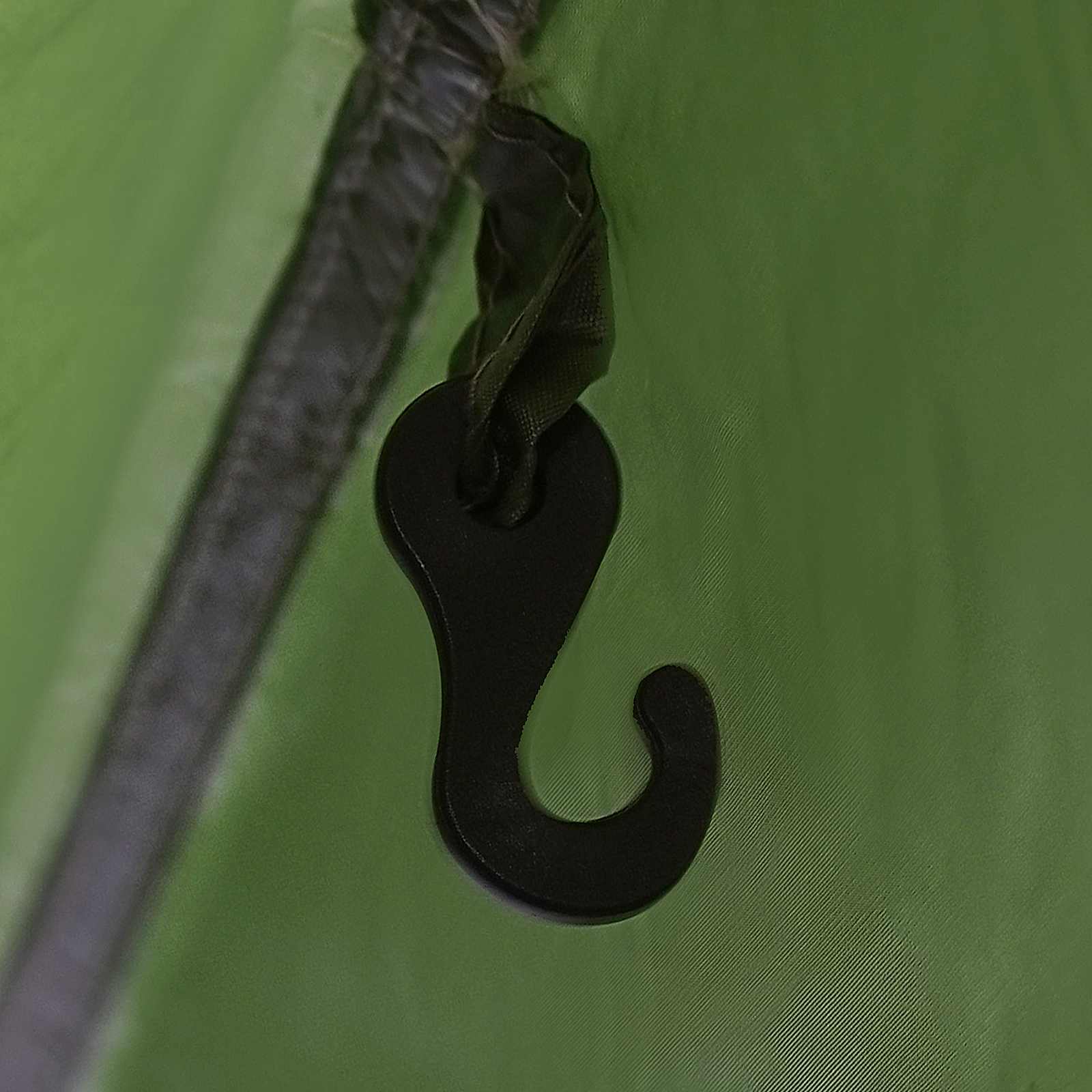 Camping-Tarp mit Netzwänden Grün 340 x 260 x 220 cm
