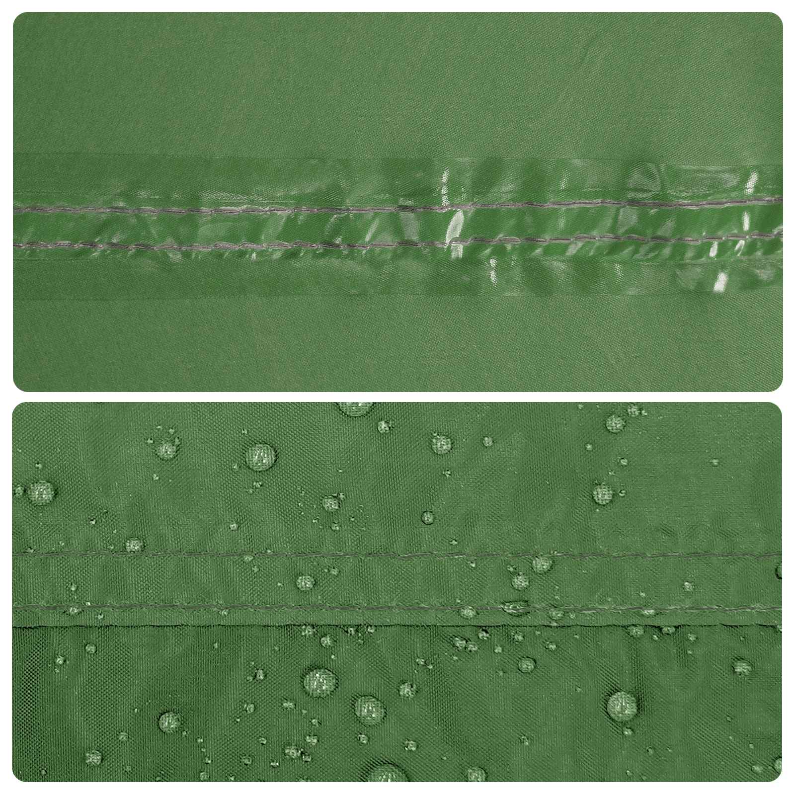 Camping-Tarp mit Netzwänden Grün 340 x 260 x 220 cm