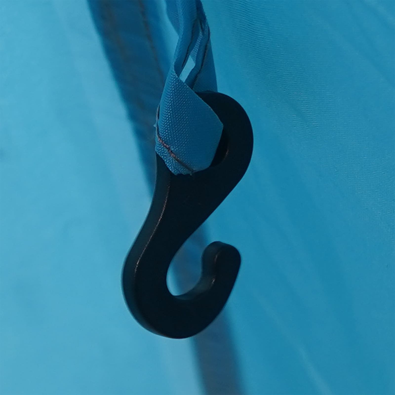 Camping-Tarp mit Netzwänden Blau 340 x 260 x 220 cm