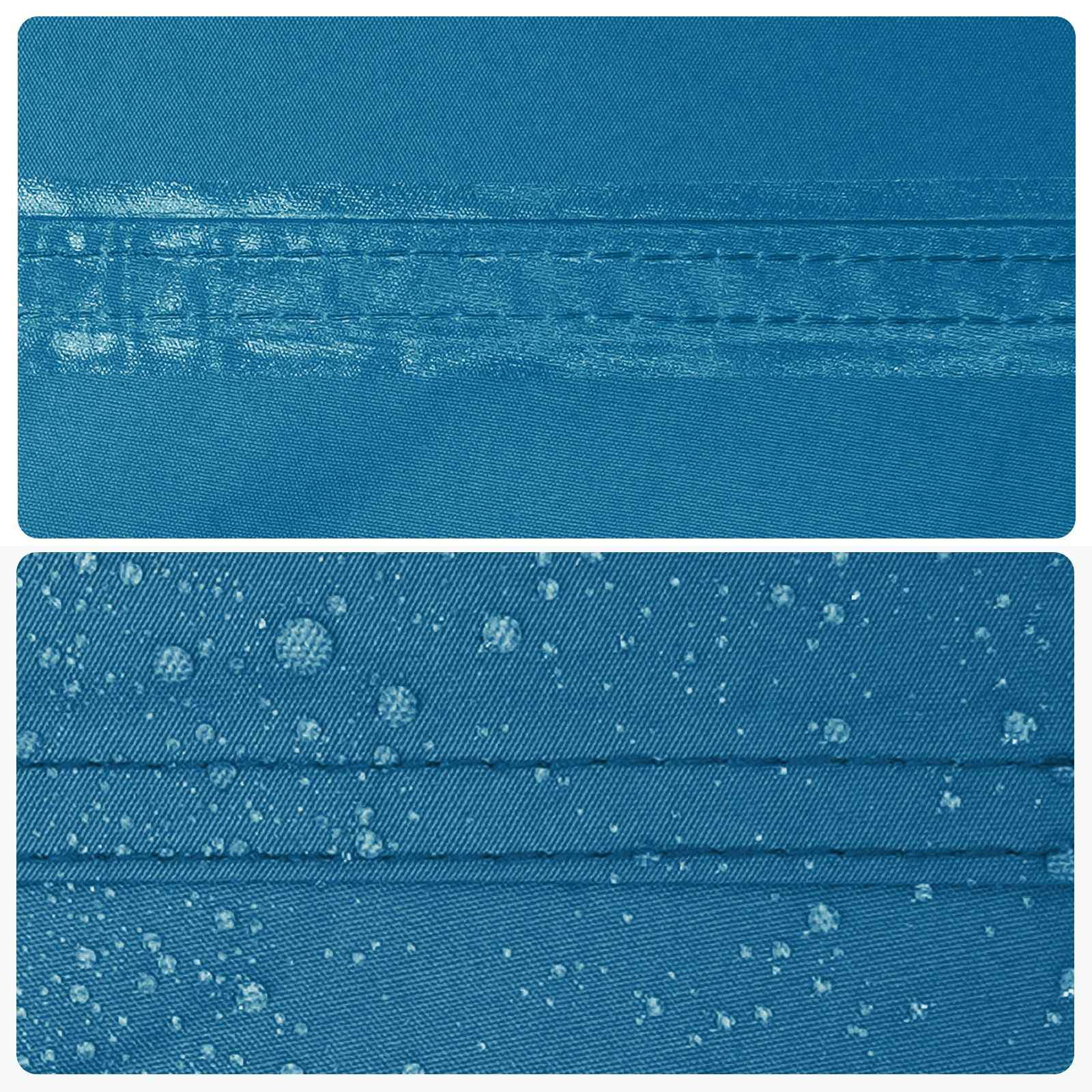 Camping-Tarp mit Netzwänden Blau 340 x 260 x 220 cm