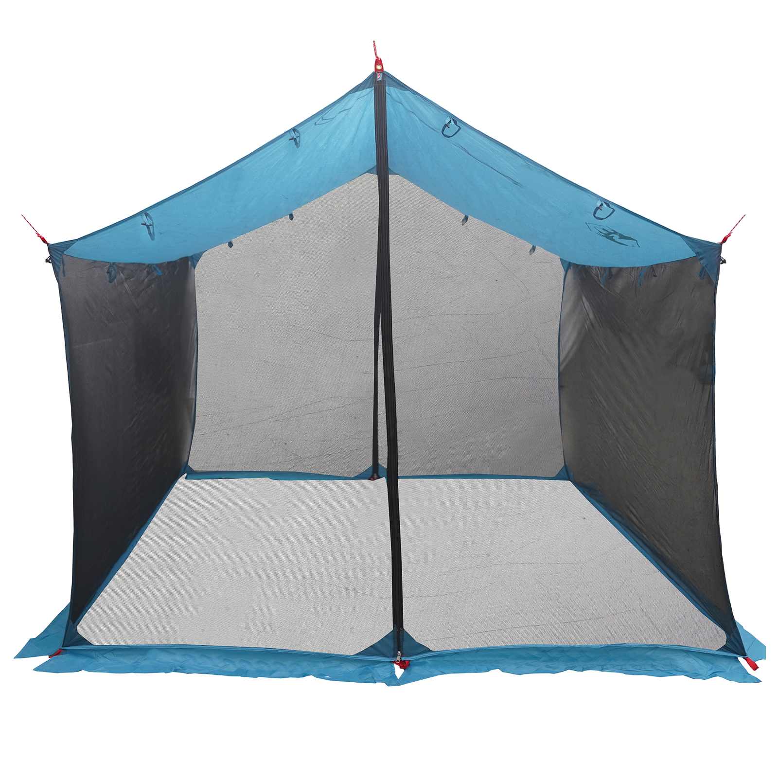 Camping-Tarp mit Netzwänden Blau 340 x 260 x 220 cm