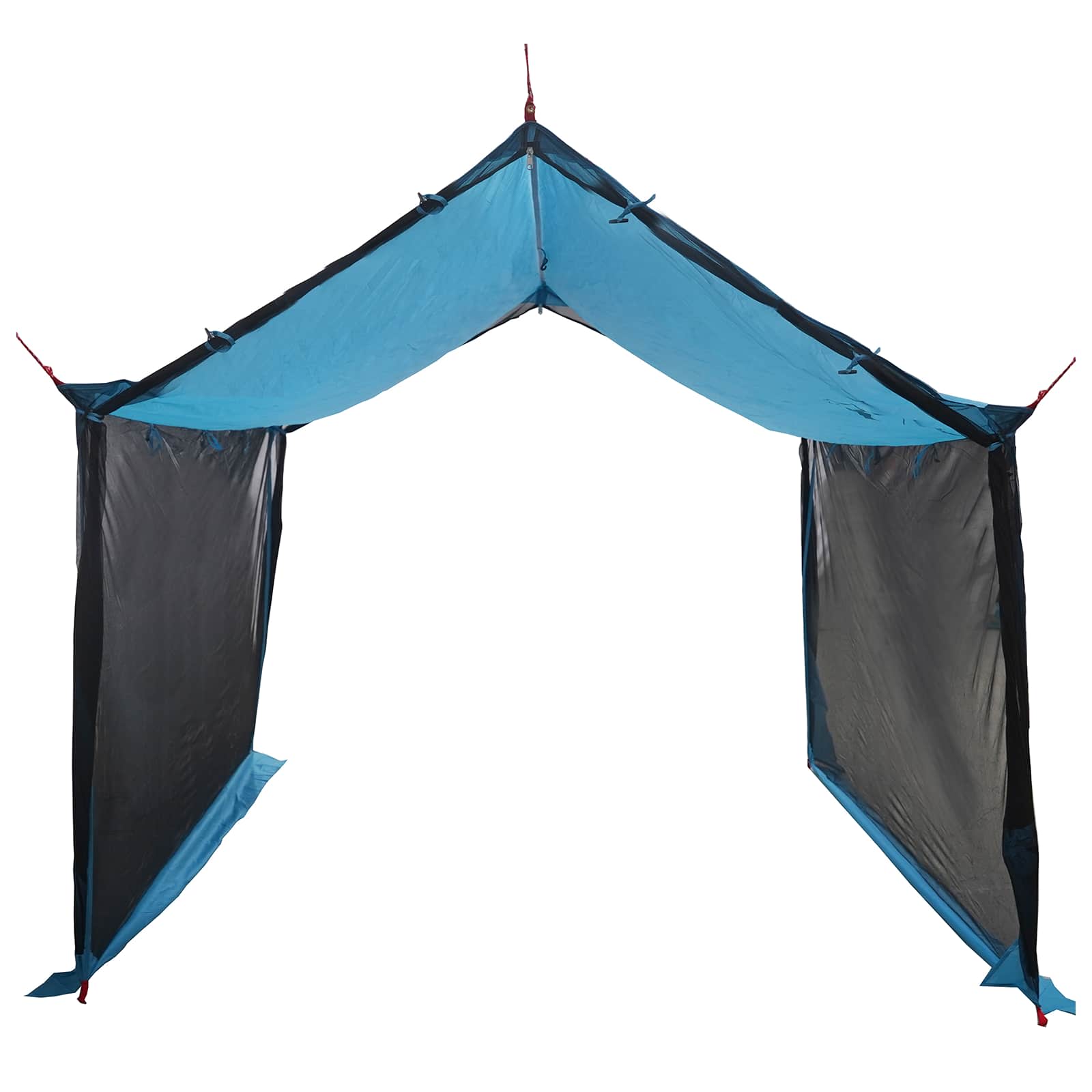 Camping-Tarp mit Netzwänden Blau 340 x 260 x 220 cm