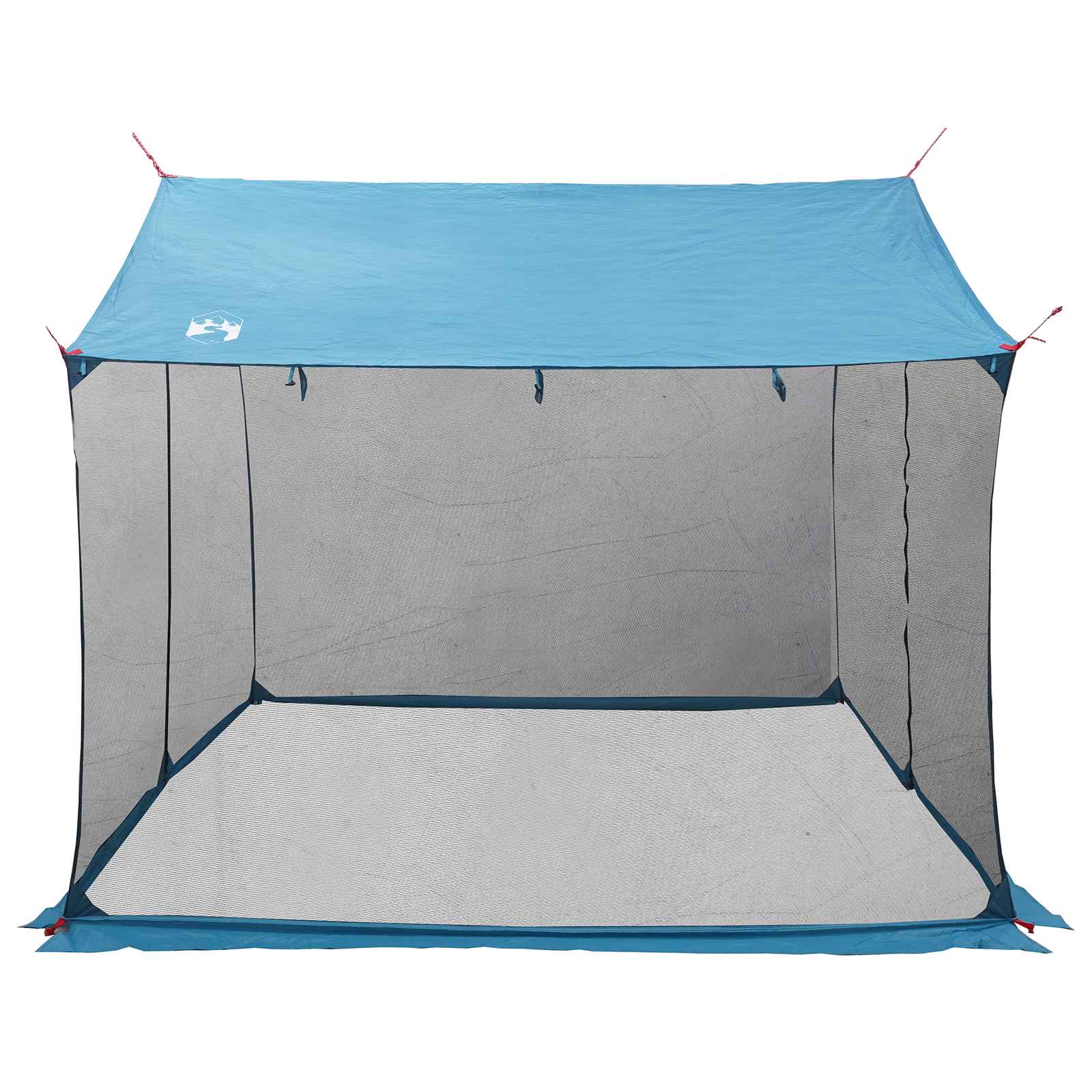 Camping-Tarp mit Netzwänden Blau 340 x 260 x 220 cm