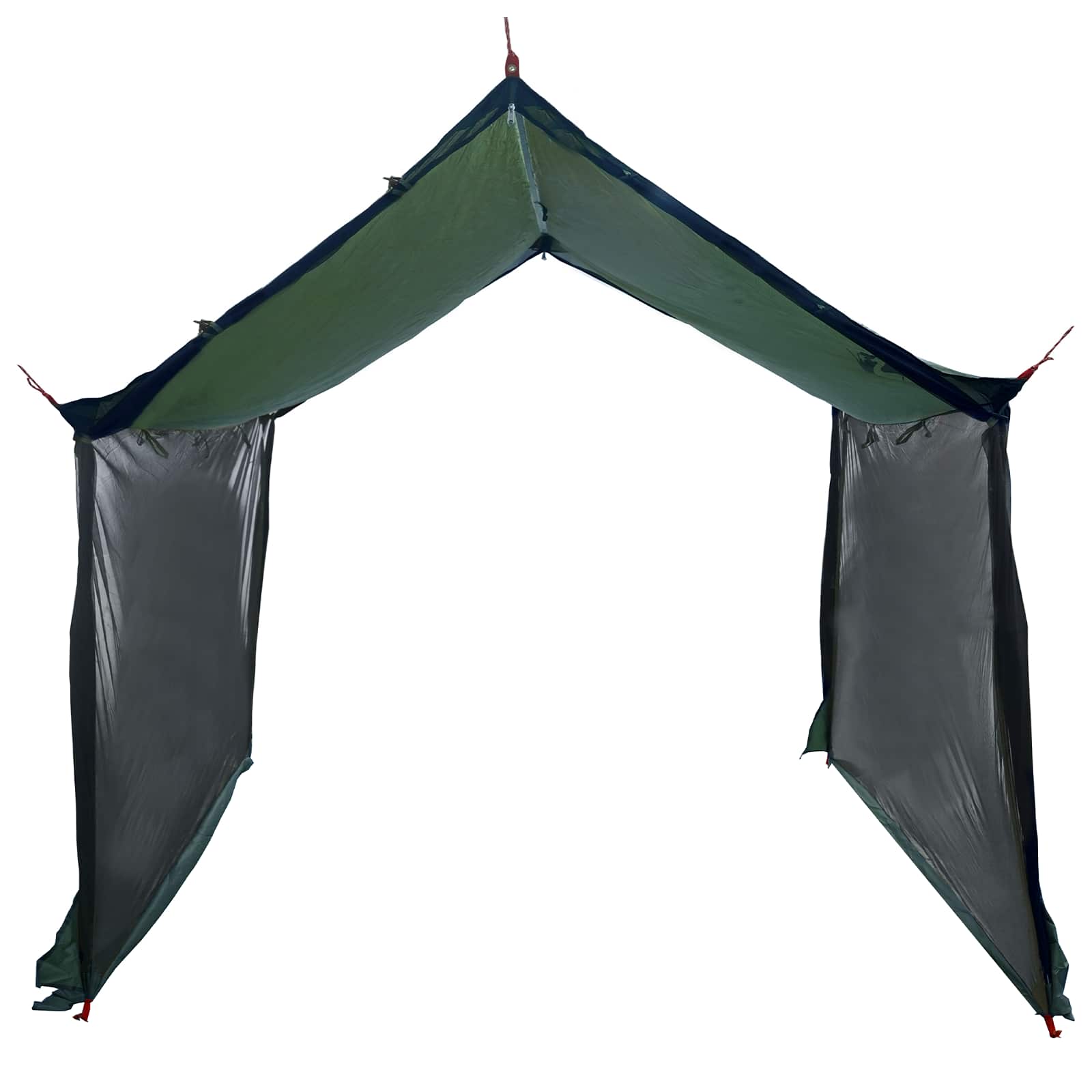 Camping-Tarp mit Netzwänden Olivegrün 340 x 260 x 220 cm