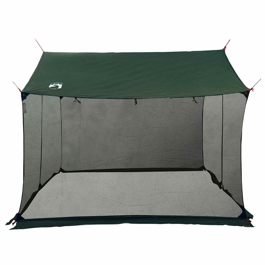 Camping-Tarp mit Netzwänden Olivegrün 340 x 260 x 220 cm
