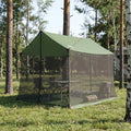 Camping-Tarp mit Netzwänden Grün 270 x 210 x 210 cm