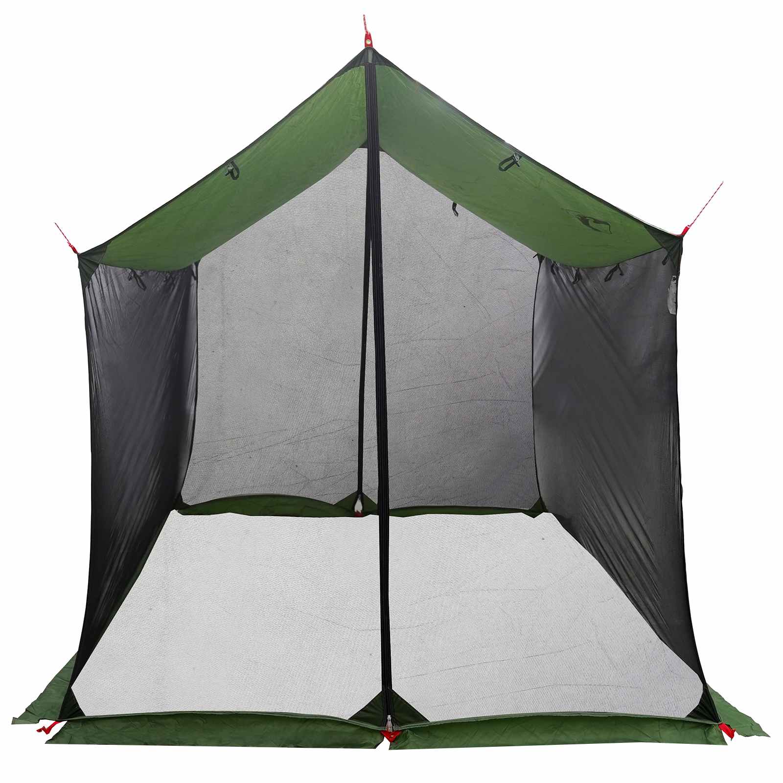 Camping-Tarp mit Netzwänden Grün 270 x 210 x 210 cm
