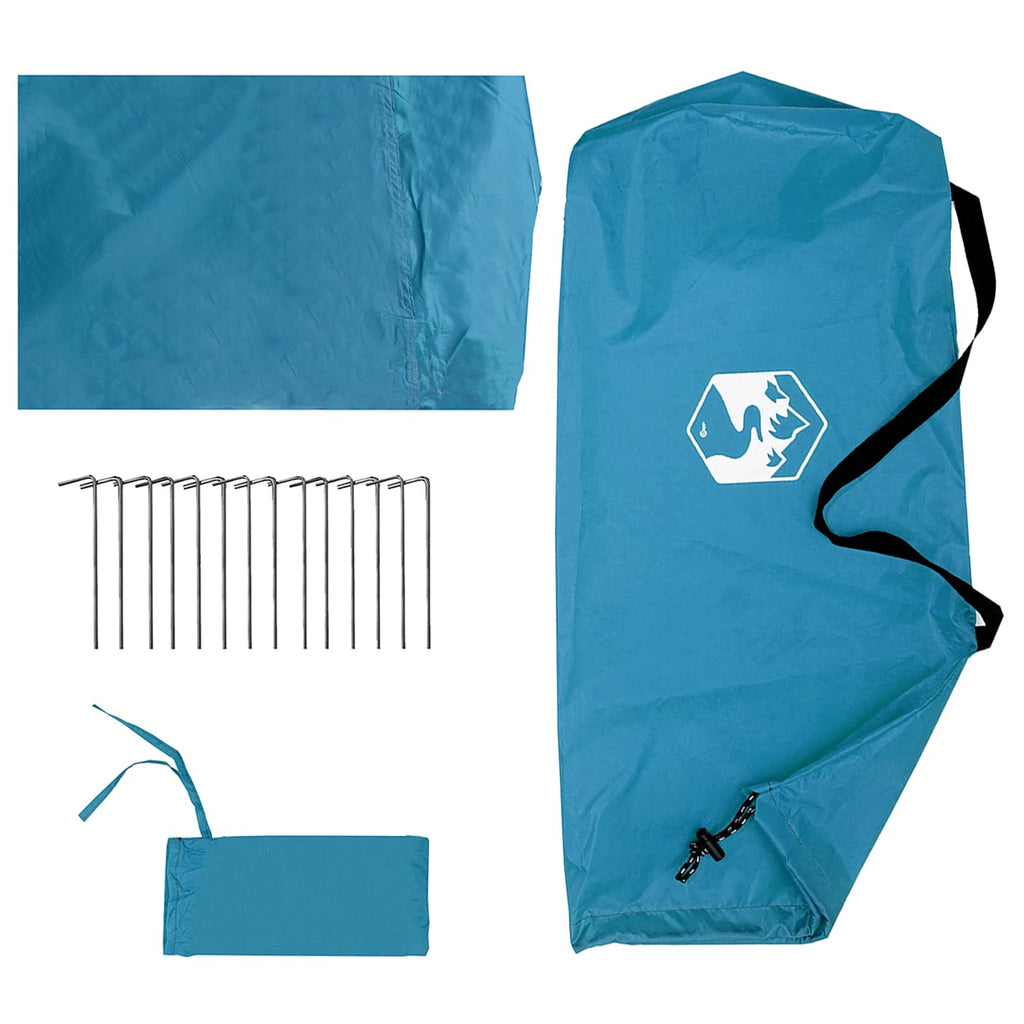 Camping-Tarp mit Netzwänden Blau 270 x 210 x 210 cm