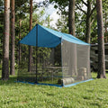 Camping-Tarp mit Netzwänden Blau 270 x 210 x 210 cm