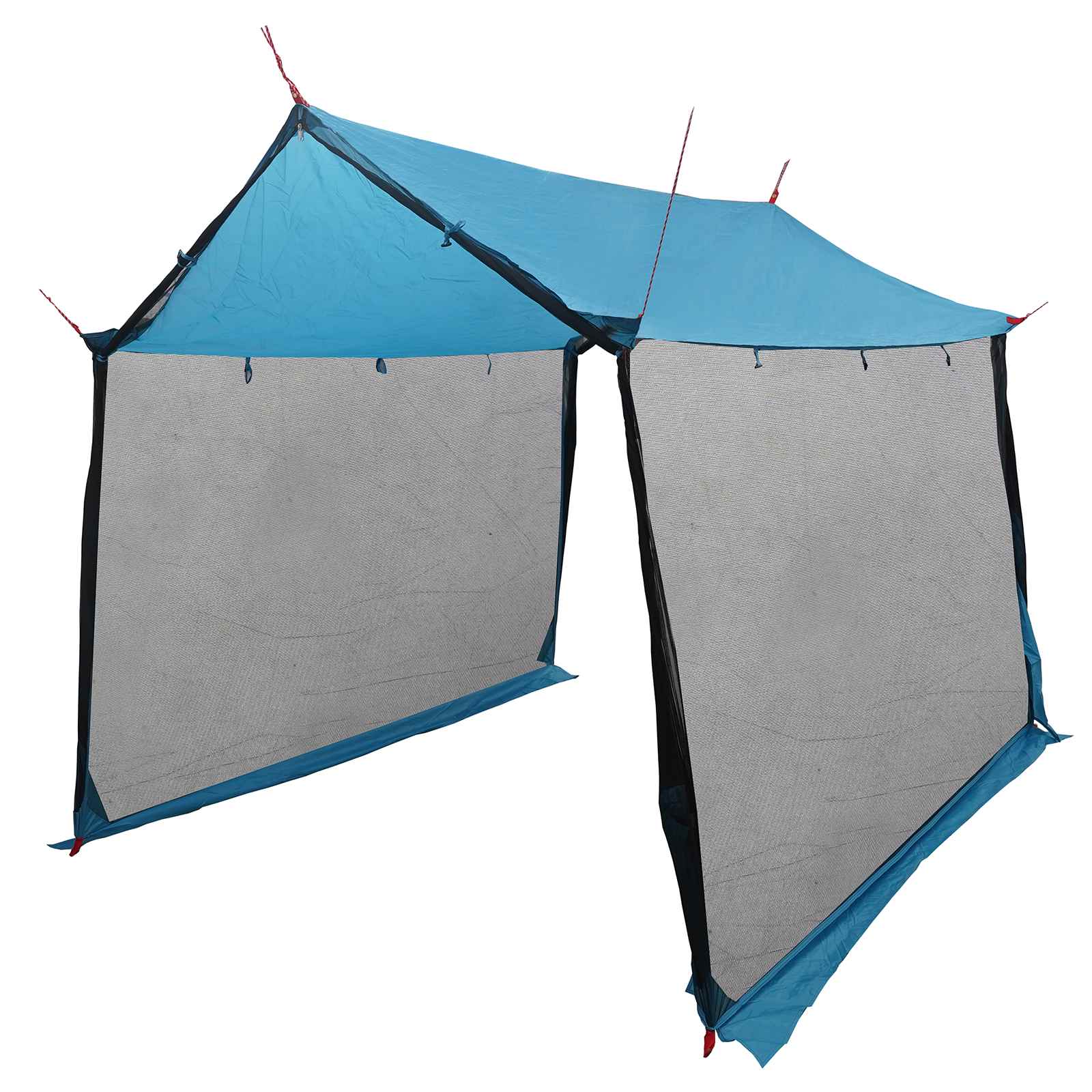 Camping-Tarp mit Netzwänden Blau 270 x 210 x 210 cm