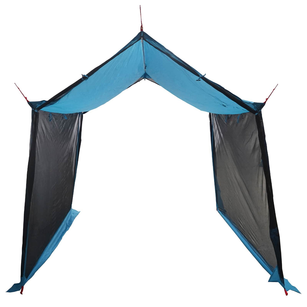 Camping-Tarp mit Netzwänden Blau 270 x 210 x 210 cm